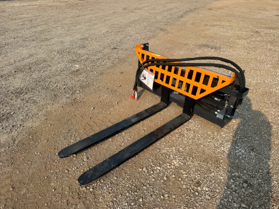 Land Honor 48" Skid Steer Forks w/ Hydraulic Positioner