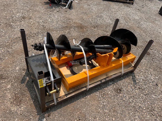 Future Skid Steer Auger w/ 3 Bits