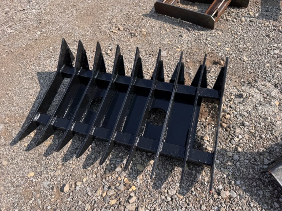 KC Mini Skid Steer Root Rake