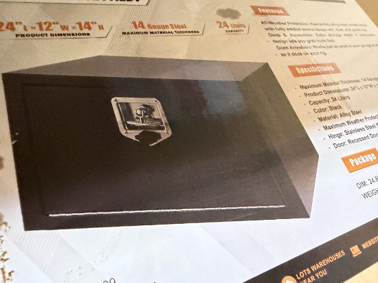 Land Honor 14" x 12" x 24" Steel Truck Box