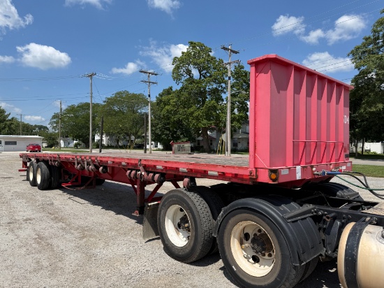 2013 John Evans Flatbed Trailer w/ Moffett Hookup