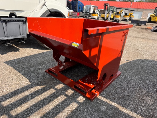 KC 2 Yard Self Dumping Hopper w/ Fork Pockets