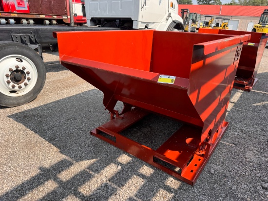 KC 2 Yard Self Dumping Hopper w/ Fork Pockets