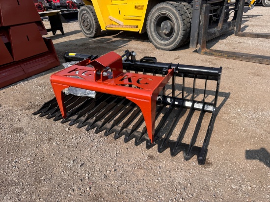 KC 76" Skid Steer Rock Grapple Bucket