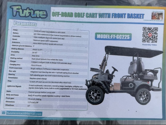 Future FT-GC22S 4 Seat Electric Golf Cart