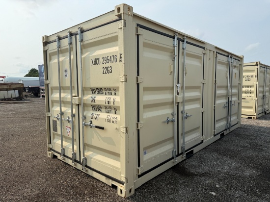 20' Shipping Container W/ 2 Side Doors