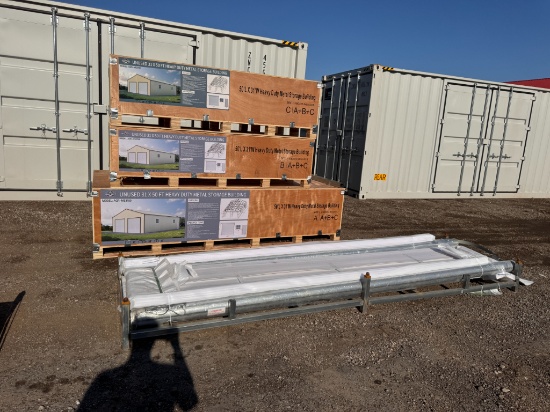 31' x 50' Metal Storage Building w/ Garage Doors