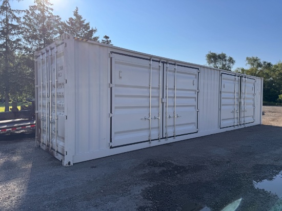 1 Trip High Side 40' Shipping Container W/ 2 Side Doors
