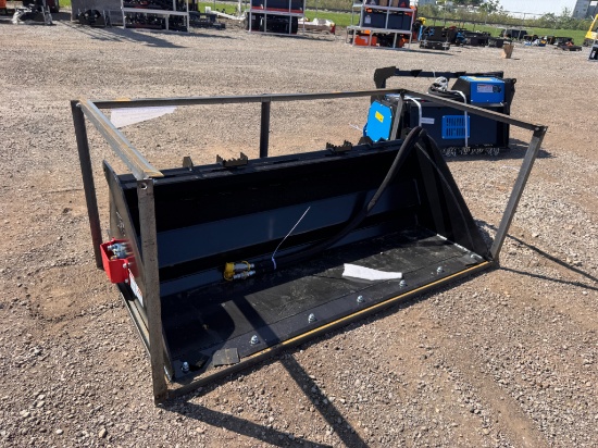 RayTree Skid Steer 72" Power Rake Bucket RMRB72
