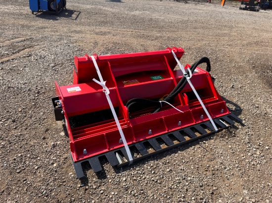RayTree Skid Steer 60" Power Rake Land Leveler RMLL60