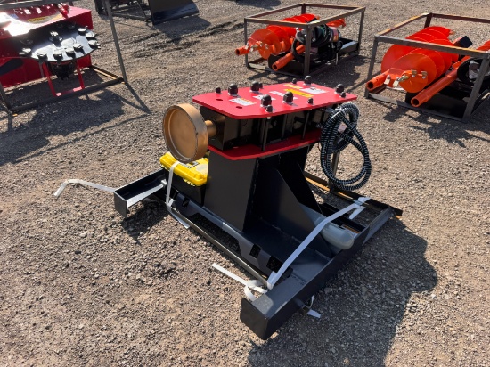 RayTree Skid Steer 680 Hydraulic Post Pounder RMPP680