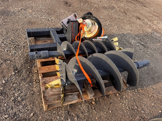 Land Honor Skid Steer Auger w/ 2 Bits