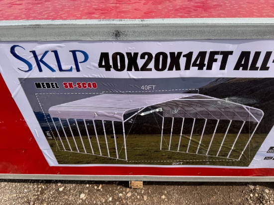 SKLP 40' x 20' x 14' Steel Carport Model SK-SC40