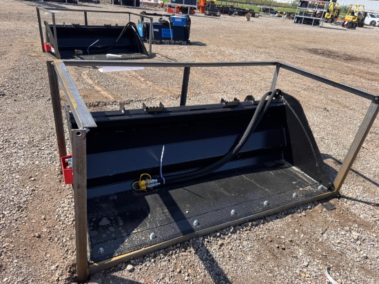 RayTree Skid Steer 72" Power Rake Bucket RMRB72