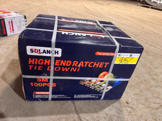 SDLanch 100 5 Meter Ratchet Straps No Hooks