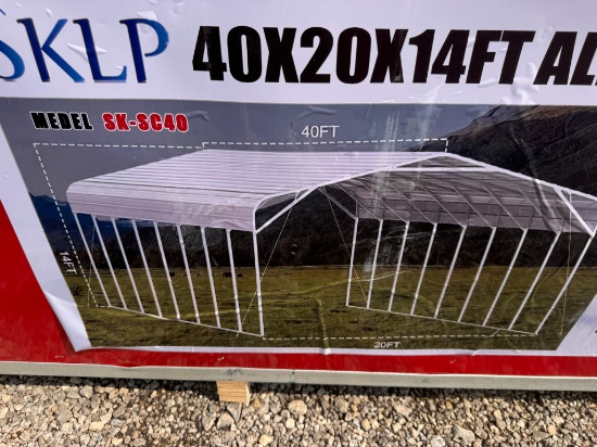 SKLP 40' x 20' x 14' Steel Carport Model SK-SC40