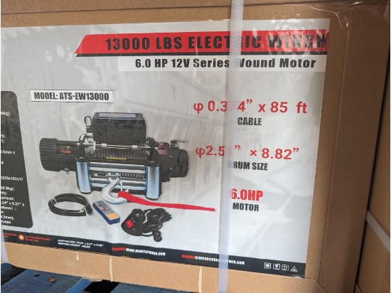 ATS 13k LB 12 Volt Winch
