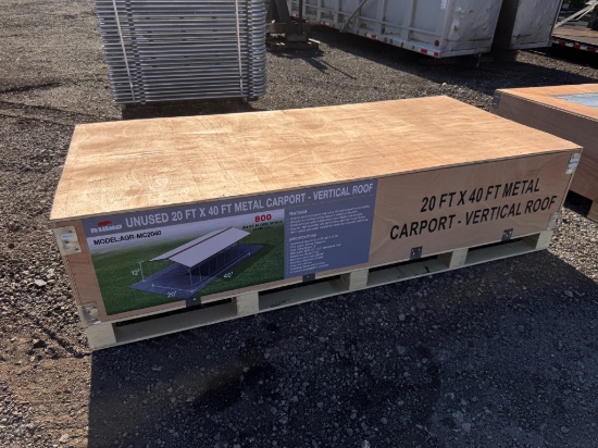 Rhino 20' x 40' Metal Carport Model: AGR-MC2040