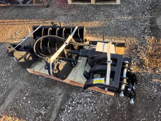 Agrotk Model 12EX-ATA Mini Excavator Attachment Set