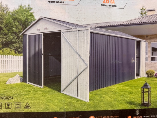 Land Honor LHR-MS1119B 20' x 12' Metal Shed