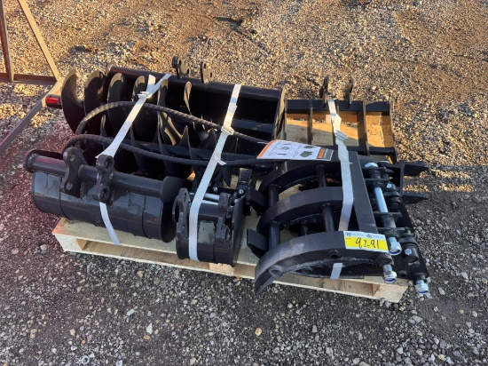 Agrotk Model 12EX-ATA Mini Excavator Attachment Set