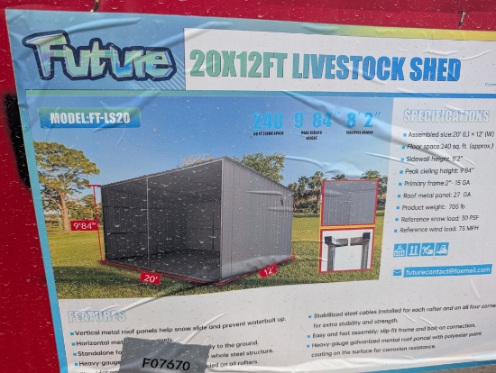 Future 20' x 12' Livestock Shed FT-LS20