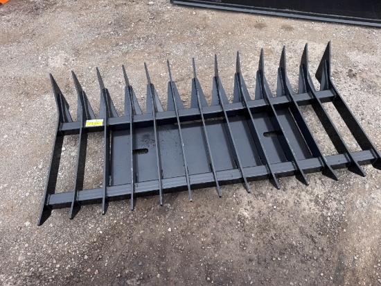 KC 70" Skid Steer Root Rake