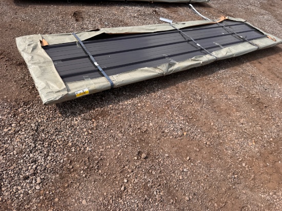 50 Sheets of 12' x 36" Steel Barn Metal, Color: Black