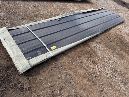 50 Sheets of 12' x 36" Steel Barn Metal, Color: Black