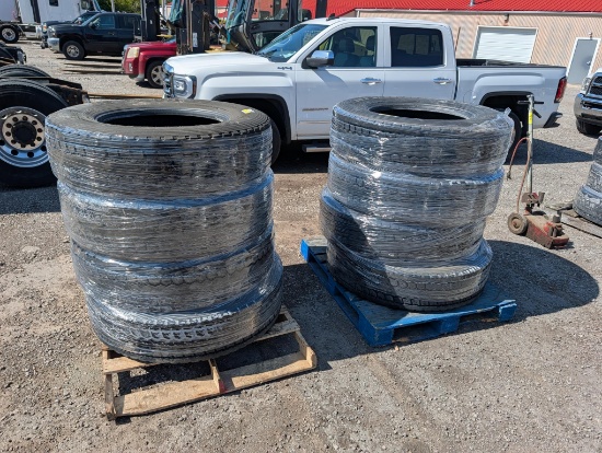 (8) Americus CS3000 11R24.5 Tires