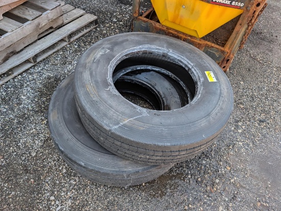 (2) 11R22.5 Tires