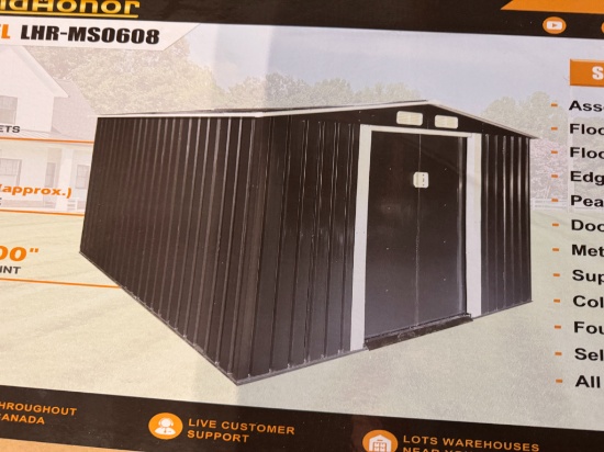 Land Honor LHR-MS0608 6' x 8' Metal Shed
