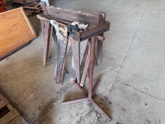 Saw Horses, Hand Saw, Paint Stand