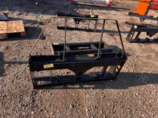 Wolverine Skid Steer Fork / Bale Spear Frame w/ Hitch