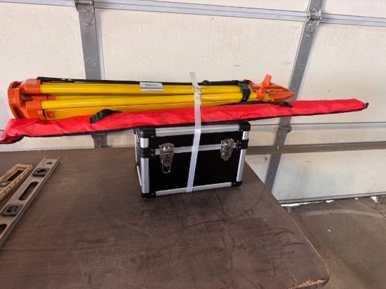 Self-Leveling Rotary Laser Level with Batteries, Receiver, Tripod, Grade Rod
