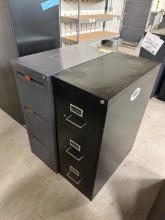 (2) 3-Drawer Filing Cabinets