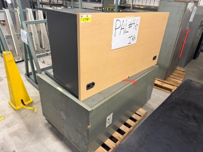 3'x5' Metal Cabinet & 5' Desk