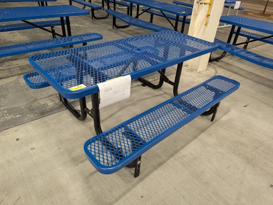 6' Metal Picnic Table