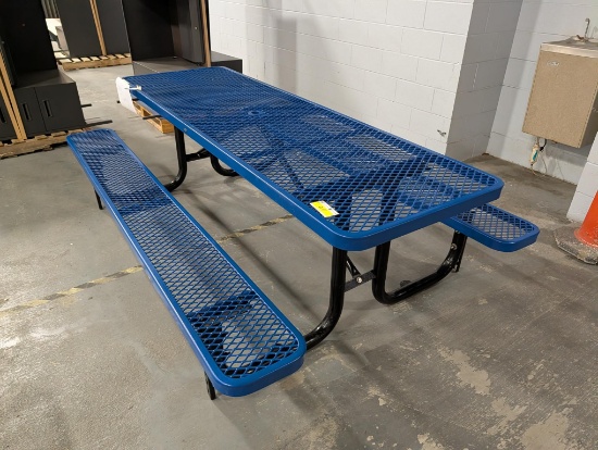 8' Metal Picnic Table