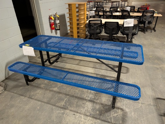 8' Metal Picnic Table