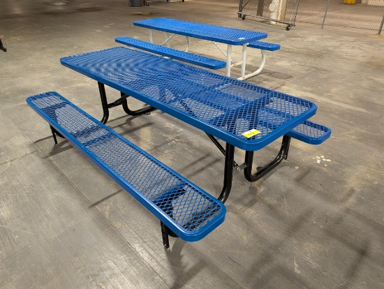 8' Metal Picnic Table