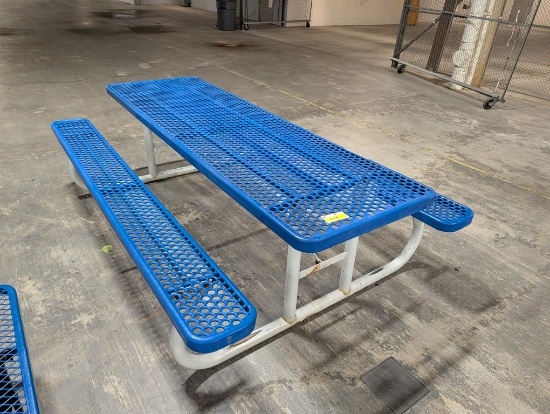 8' Metal Picnic Table