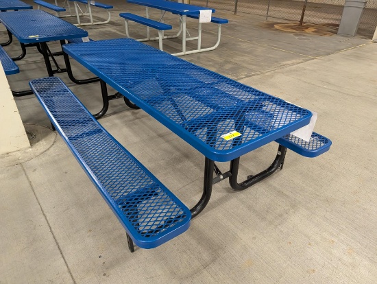 8' Metal Picnic Table