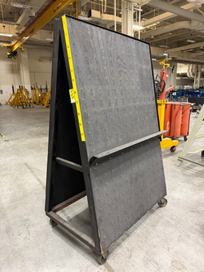 Mobile A-Frame Peg Board 6'T x 4'W