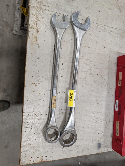 2 Gray Wrenches, 2 9/16" & 2 5/16"