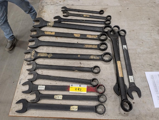 (15) Snap-On 1 1/2"-2" Combination Wrenches
