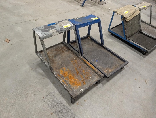 (2) Rolling Mechanics Creeper Seat W/ Tray