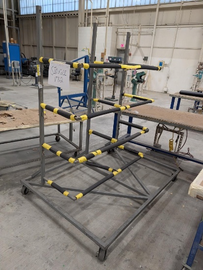6' Rolling Material Rack