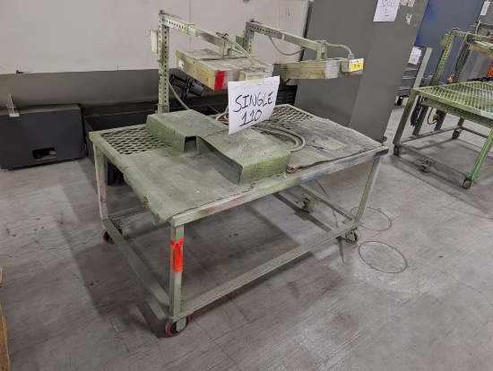5' Steel Rolling Table W/ Lights