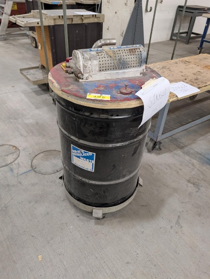 Vacuum Barrel W/ Hose & Cart
